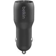 Belkin Dual USB-A Car Charger Boost Charge 24W Black