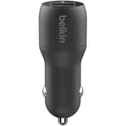 Belkin Dual USB-A Car Charger Boost Charge 24W Black