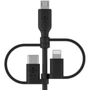 Belkin 3-in-1 Boost Charge Universal Cable 1m Black