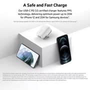 شاحن حائط بمنفذين من بيلكين لون أبيض