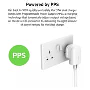 شاحن حائط بمنفذين من بيلكين لون أبيض