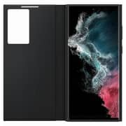 Samsung Clear View Cover Black Galaxy S22 Ultra