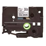 Brother Tze-m951 24 Mm Black On Matt Silver Label Tape Cartridge