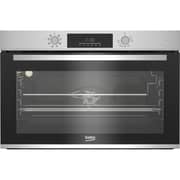 Beko 90cm Built-in Electric Oven, 8 Functions, 108L, Steamaid, SteamShine Cleaning, Digital Touchcontrol, A Rating, Stainless Steel - BBWMT13300BS