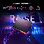 ASUS ROG Strix G15 (2020) Gaming Laptop - AMD Ryzen 7-4800H / 15.6inch FHD / 16GB RAM / 1TB SSD / 4GB NVIDIA GeForce RTX 3050 Ti Graphics / Windows 11 Home / English & Arabic Keyboard / Eclipse Grey / Middle East Version - [G513IE-HN006W]