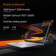 ASUS Vivobook Pro 14X M7400QE-OLED0R7W Creator Laptop - Ryzen 7 3.2GHz 16GB 1TB 4GB Win11 14inch OLED White English/Arabic Keyboard