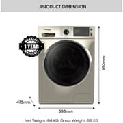 Bompani Front Load 8kg Washer / 6kg Dryer Silver - BO5283BI8500SS