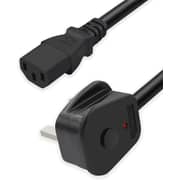 S-tek [1.8-meter/ 6-feet] Power Cord Wtih Power Off And On Button, Desktop Power Cable With Pure Copper Wire, 3 Pin Connector, For Computers, Tvs, Monitors, & More