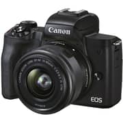 Canon EOS M50 Mark II Mirrorless Digital Camera Black with EF-M 15-45mm Lens + CP1300 + RP108