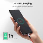 Ugreen US294 1M USB-C to USB-C Nickel Plated Fast Charging Cable – Red