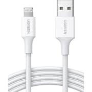 UGREEN USB-A to Lightning Cable, 2m, MFi Certified, 2.4A Fast Charging, Data Sync – White
