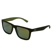 Lacoste L750s 318 Square Green Fullrim Sunglassesfor Men (mirror Yellow Lens)