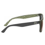 Lacoste L750s 318 Square Green Fullrim Sunglassesfor Men (mirror Yellow Lens)