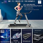 Treadmill for Home, Foldable Treadmill with 4 HP Peak Motor, Running Machine with 28 Auto Incline Levels, TFT Touchscreen, WiFi, Shock Absorption Cardio Machine for Home Gym – EM-1286