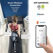 Treadmill for Home, Foldable Treadmill with 4 HP Peak Motor, Running Machine with 28 Auto Incline Levels, TFT Touchscreen, WiFi, Shock Absorption Cardio Machine for Home Gym – EM-1286