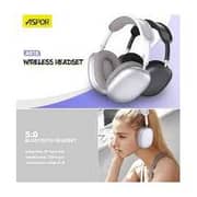 Aspor A618 Wireless On Ear Headset White