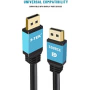 S-tek [5 Mtr ] Display Port To Display Port Cable, Male To Male For Laptop, Gaming Pc, Graphic Card 1.2 Version