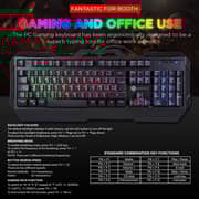 Remson Rm-s400 4 In 1 Gaming Keyboard With Backlit Mouse, Headset Combo With Mouse Pad, English/arabic Backlit Keyboard, Led Gaming Keyboard Mouse Set, Headset With Microphone For Pc Laptop Ps4 & Xbox