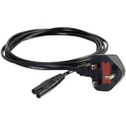 Dmk Power Uk Plug Ac Figure 8 Power Cord Cable 1.5 Meter With Fuse For Battery Charger Ac Power Adapter Etc.,