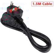Dmk Power 1.5m Standard Uk Power Cable With Fuse, 3 Pin Iec C13 Computer Power Lead For Desktop Pc, Tv Printer Etc,