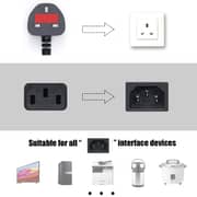 Dmk Power 1.5m Standard Uk Power Cable With Fuse, 3 Pin Iec C13 Computer Power Lead For Desktop Pc, Tv Printer Etc,