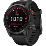 Garmin 0100253913 Fenix 7S Solar Smart Watch 42mm Slate Grey With Black Band