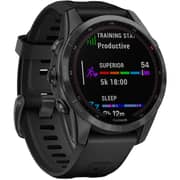 Garmin 0100253913 Fenix 7S Solar Smart Watch 42mm Slate Grey With Black Band