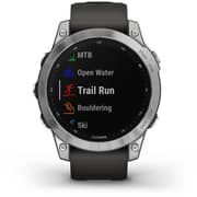 Garmin 010-02540-01 Fenix 7 Smart Watch with Graphite Band Silver