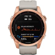 Garmin 010-02539-11 Fenix 7S Solar Smart Watch Rose Gold/Light Sand