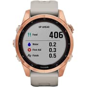 Garmin 010-02539-11 Fenix 7S Solar Smart Watch Rose Gold/Light Sand