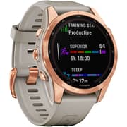Garmin 010-02539-11 Fenix 7S Solar Smart Watch Rose Gold/Light Sand