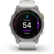 Garmin 010-02582-21 Epix Gen 2 Sapphire Smart Watch White Titanium