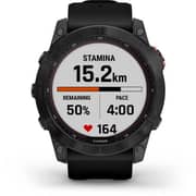 Garmin 010-02541-01 Fenix 7X Solar Smart Watch Slate Grey/Black