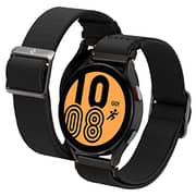 Spigen Lite Fit designed for Samsung Galaxy Watch 5 Band 44/40mm, Galaxy Watch5 Pro Band 45mm, Galaxy Watch 4 44mm/40mm Strap, Galaxy Watch 4 Classic 46mm/42mm, Galaxy Watch 3 41mm, Active 1&2 - Black
