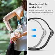 Spigen Lite Fit designed for Samsung Galaxy Watch 5 Band 44/40mm, Galaxy Watch5 Pro Band 45mm, Galaxy Watch 4 44mm/40mm Strap, Galaxy Watch 4 Classic 46mm/42mm, Galaxy Watch 3 41mm, Active 1&2 - Black