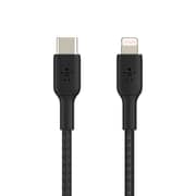 Belkin Braided USB-C to Lightning Cable 1m Black - CAA004BT1MBK