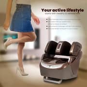 Zeitaku Lefuul Leg, Foot, Knee And Calf Massager For Joints And Muscle Pain Relief With Airbags, Kneading, Rollers Vibration, Shiatsu Therapy And 17 Different Massage Combinations