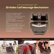 Zeitaku Lefuul Leg, Foot, Knee And Calf Massager For Joints And Muscle Pain Relief With Airbags, Kneading, Rollers Vibration, Shiatsu Therapy And 17 Different Massage Combinations
