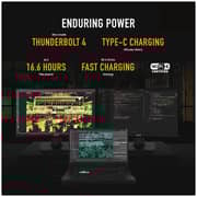 ASUS TUF Dash F15 Gaming Laptop - 11th Gen Core i5 3.1GHz 8GB 512GB 4GB Win11Home 15.6inch FHD 144Hz Eclipse Grey Nvidia GeForce RTX 3050 FX516PC HN558W (2022) Middle East Version