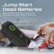 بروميت 1500a / 12v Car Jump Starter مع بنك طاقة 19200 مللي أمبير ، شاحن Qi 10 واط ، منافذ Qc 3.0 مزدوجة ، Hexabolt-20