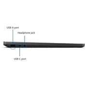 Microsoft Surface Laptop 4 (2020) - 11th Gen / Intel Core i7-1185G7 / 13.5inch PixelSense Display / 16GB RAM / 512GB SSD / Shared Intel Iris Xe Graphics / Windows 11 Home / English & Arabic Keyboard / Black / Middle East Version - [5EB-00125]