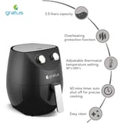 Gratus Air Fryer 3.5ltr Gr-a350attb Ac220-240v 50/60hz 1300-1500w