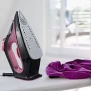 Braun 2000W TexStyle 1 Steam Iron with SuperCeramic Soleplate and Precision Tip, Purple/Black, Steam Iron SI1070PU