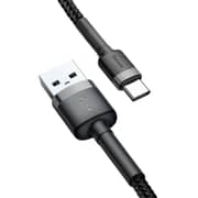 سلك باسيوس كافيول USB Type C بطول 1 متر لون أسود