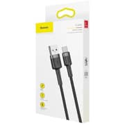 سلك باسيوس كافيول USB Type C بطول 1 متر لون أسود