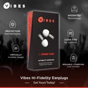 Vibes Hi-Fi Earplugs Clear