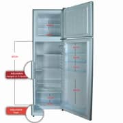 Nobel Double Door Rerigerator Silver 275l R600a Nr300s