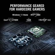 ASUS ROG Zephyrus M16 (2022) Gaming Laptop - 12th Gen / Intel Core i7-12700H / 16inch WUXGA / 16GB RAM / 1TB SSD / 6GB NVIDIA GeForce RTX 3060 Graphics / Windows 11 Home / English & Arabic Keyboard / Black / Middle East Version - [GU603ZM-LS047W]