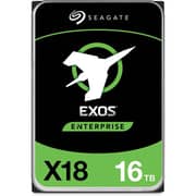 Seagate Exos X18 16tb Enterprise Hdd - Cmr 3.5 Inch Hyperscale Sata 6gb/s, 7200 Rpm, 512e And 4kn Fastformat, Low Latency With Enhanced Caching (st16000nm000j)