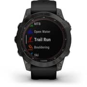 Garmin 010-02540-21 Fenix 7 Sapphire Solar Smartwatch Carbon Gray